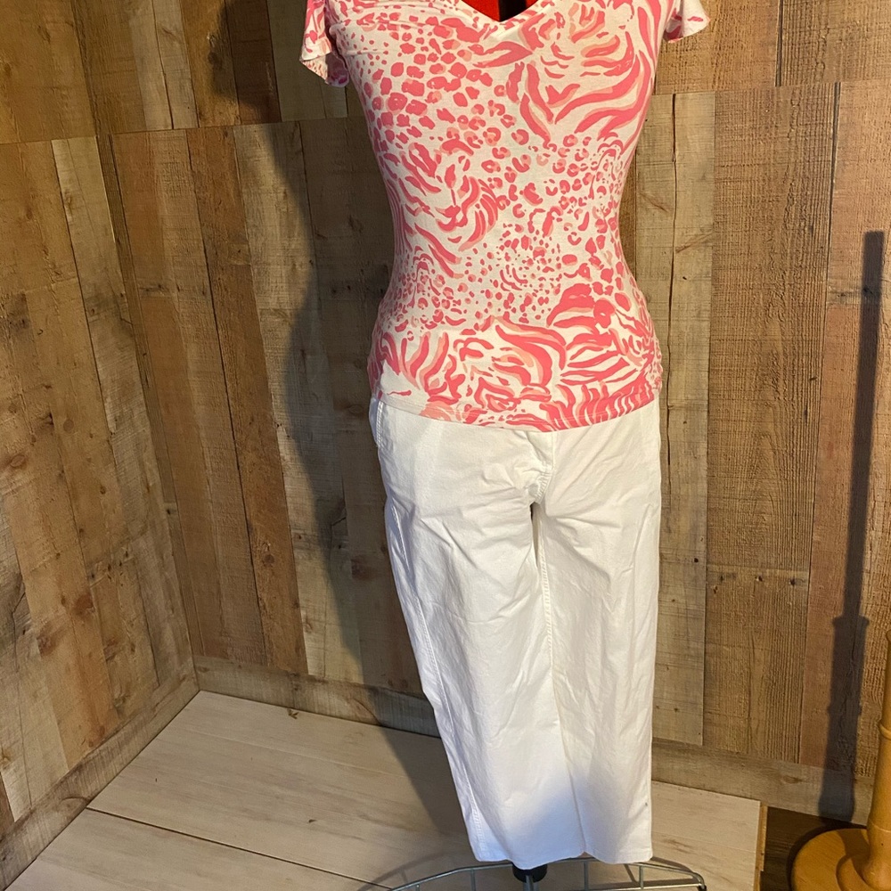 Crown & Ivy White Charlotte Capri’s